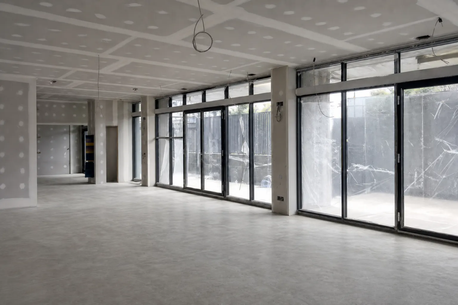Commercial interior after Nexus post-construction clean