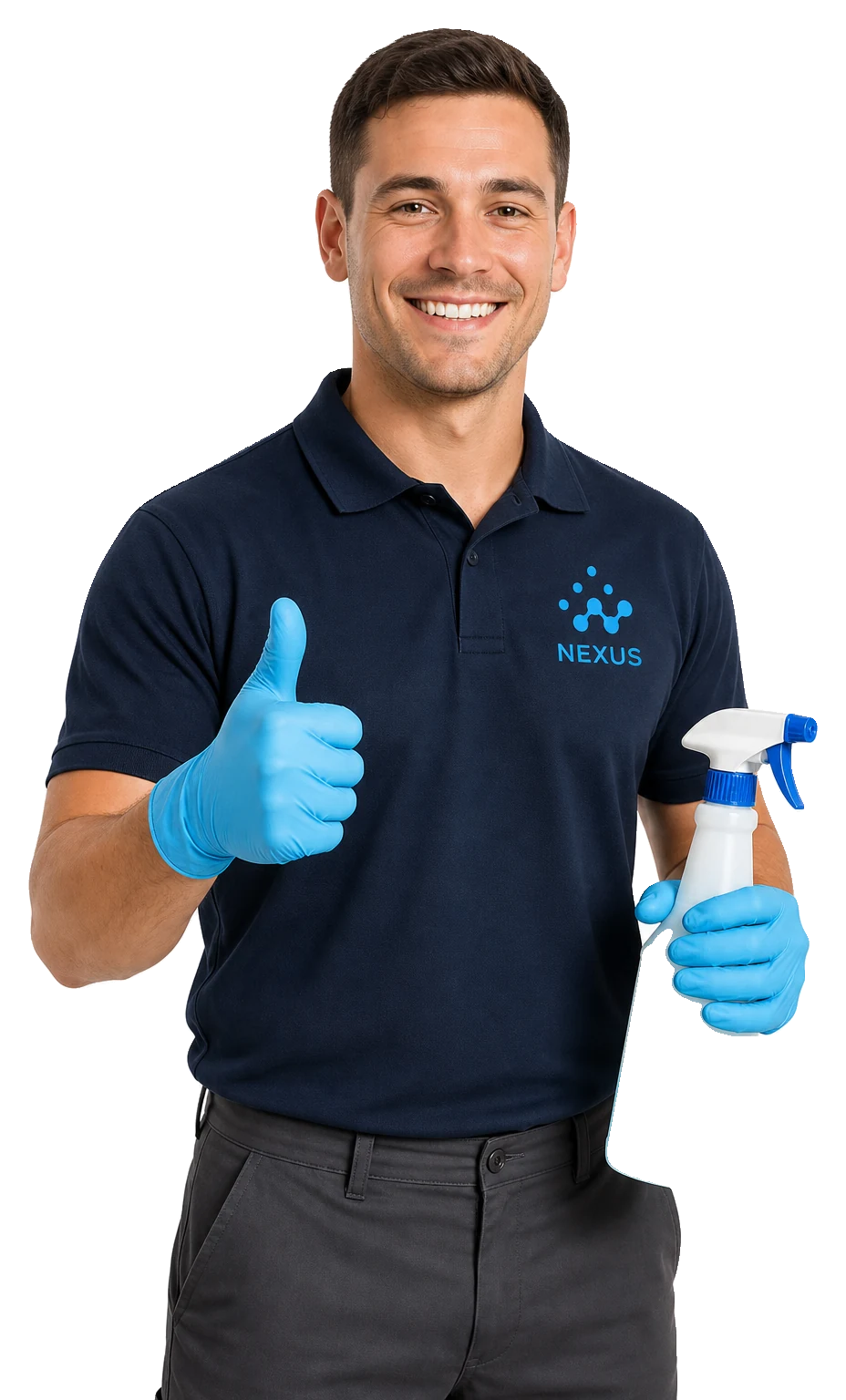 Nexus Operations Services uniformed cleaning team member